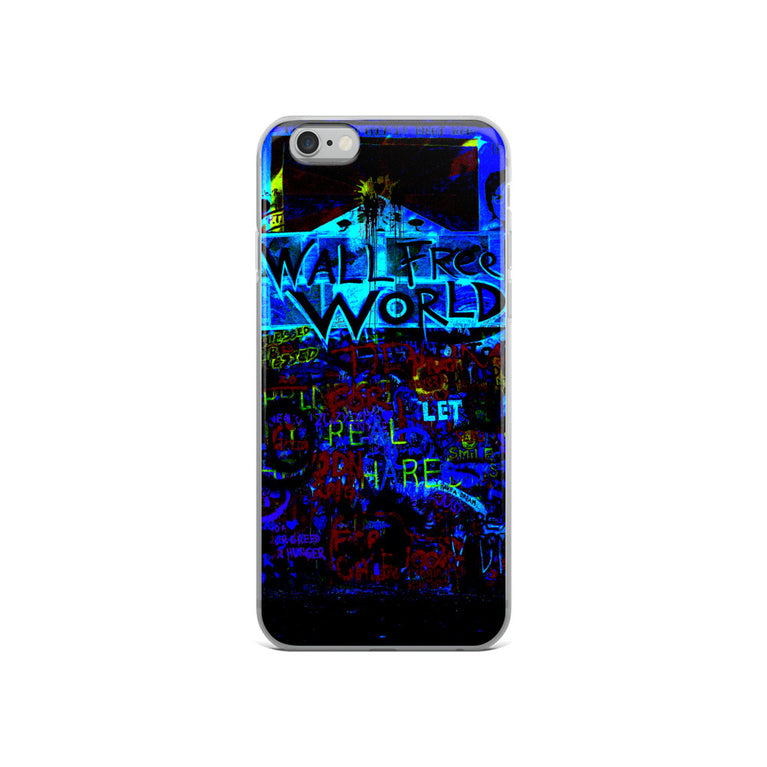 wall free world unique designed iPhone Case