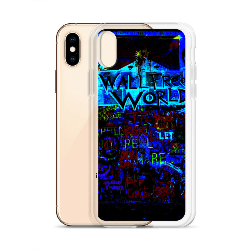 wall free world unique designed iPhone Case