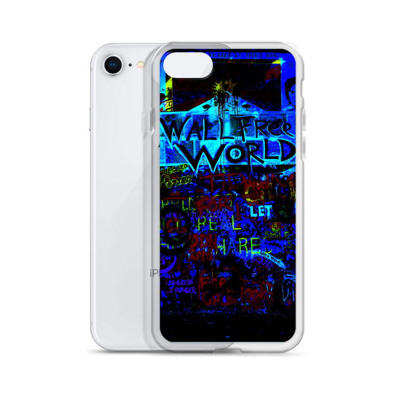 wall free world unique designed iPhone Case