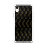 premium gold shape pattern iPhone Case by rocky apparels