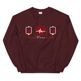 Message for the Blood Donation elegant Sweatshirt