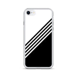 elegant black and white combination designed iPhone Case
