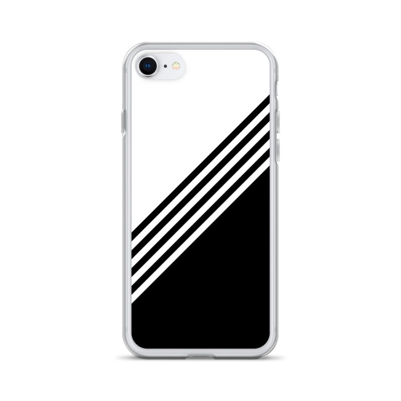 elegant black and white combination designed iPhone Case