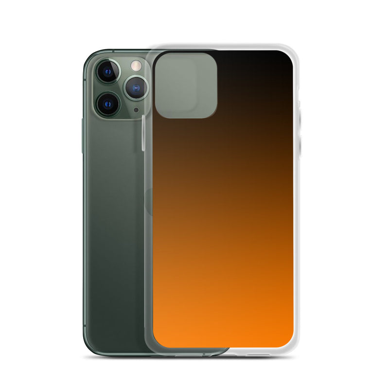 orange and black unique colored iPhone Case