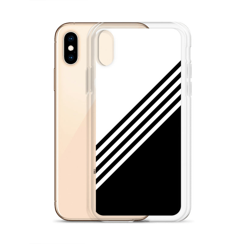 elegant black and white combination designed iPhone Case