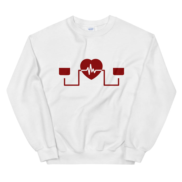 Message for the Blood Donation elegant Sweatshirt