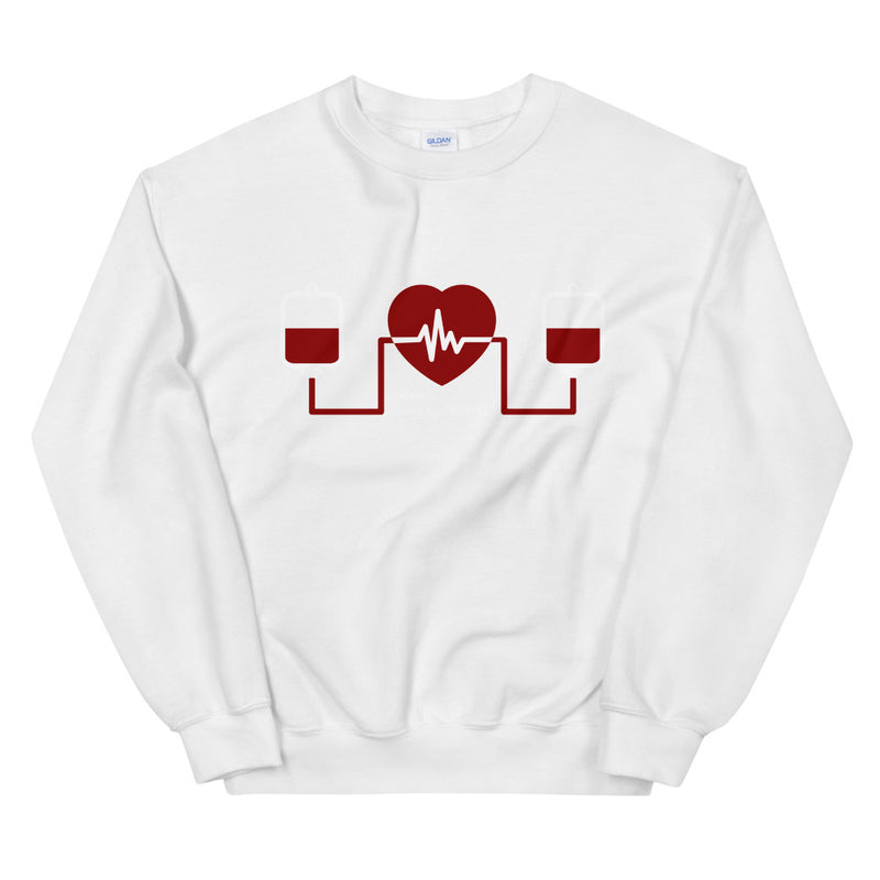 Message for the Blood Donation elegant Sweatshirt