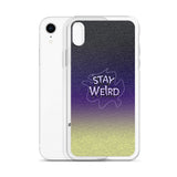 stay weird elegant design iPhone Case by rocky apparels