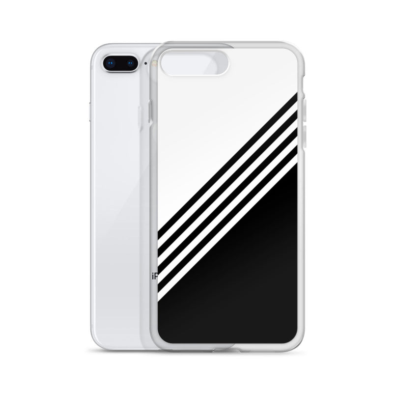 elegant black and white combination designed iPhone Case