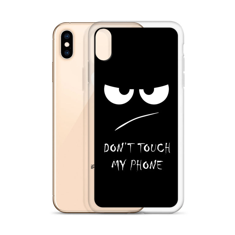 don't touch my phone elegant design iPhone Case
