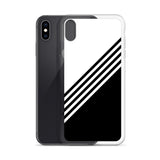 elegant black and white combination designed iPhone Case