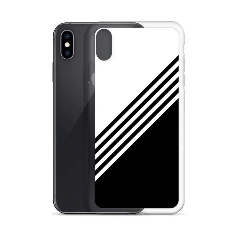 elegant black and white combination designed iPhone Case