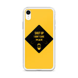i don't care elegant design iPhone Case