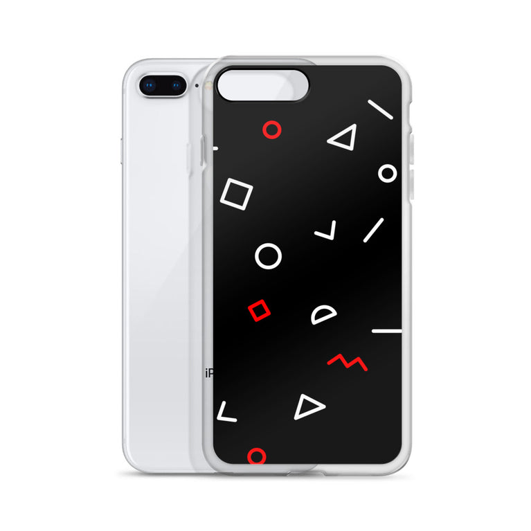 elegant shapes pattern premium quality iPhone Case