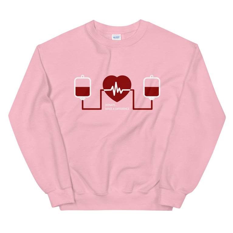 Message for the Blood Donation elegant Sweatshirt