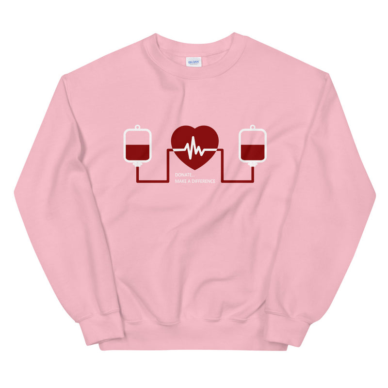 Message for the Blood Donation elegant Sweatshirt