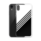 elegant black and white combination designed iPhone Case