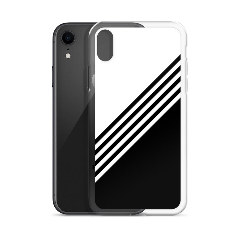 elegant black and white combination designed iPhone Case