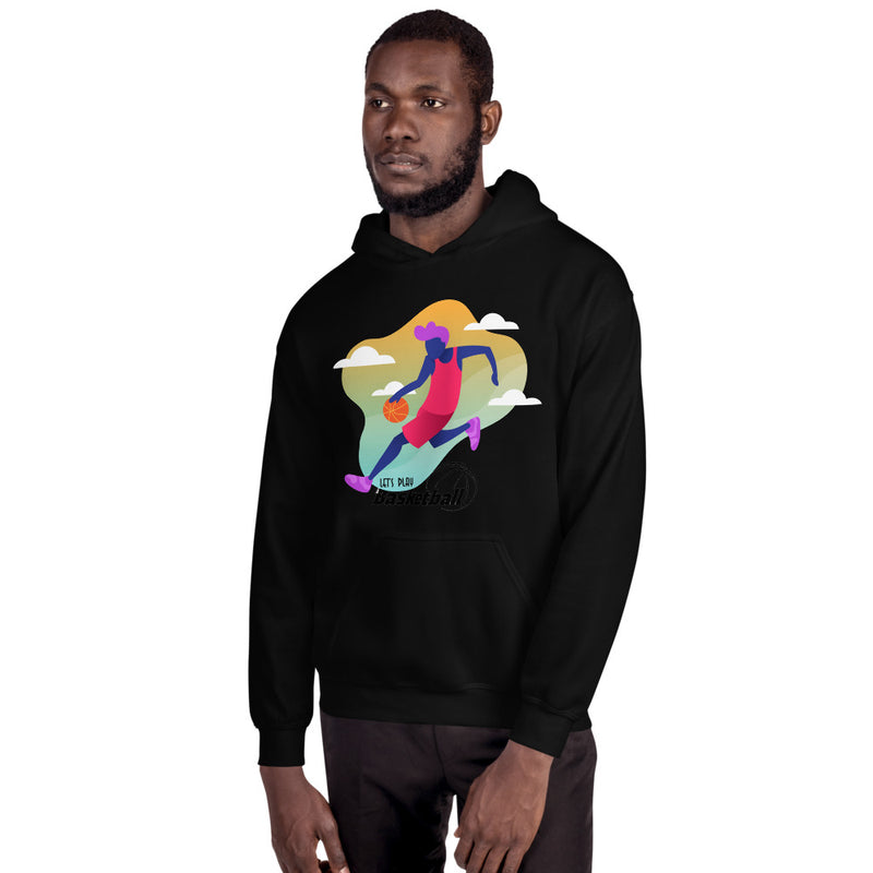 Lets Play Basketball Elegant Illustration Design Hoodie