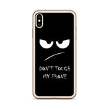 don't touch my phone elegant design iPhone Case