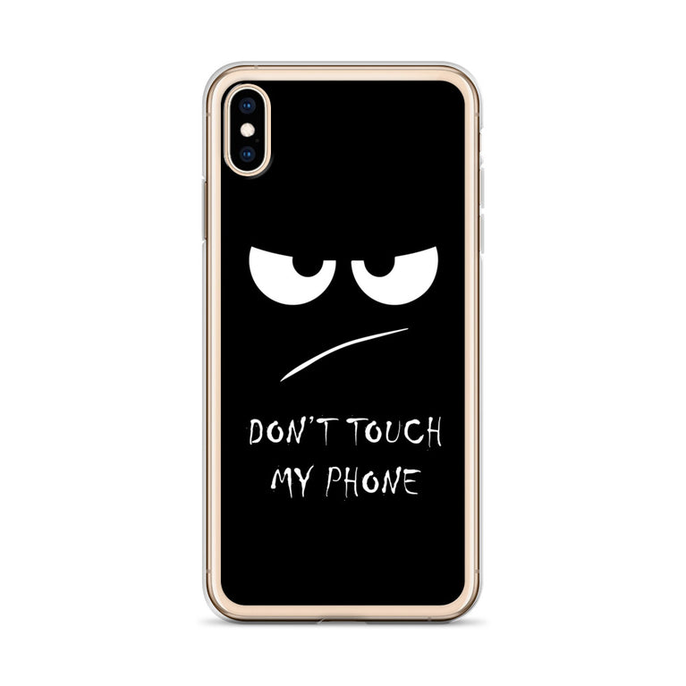 don't touch my phone elegant design iPhone Case