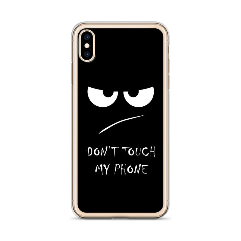 don't touch my phone elegant design iPhone Case