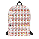 unique delivery boy bike pattern Backpack by rocky apparels