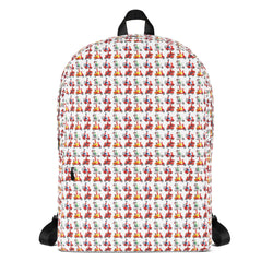 unique delivery boy bike pattern Backpack by rocky apparels