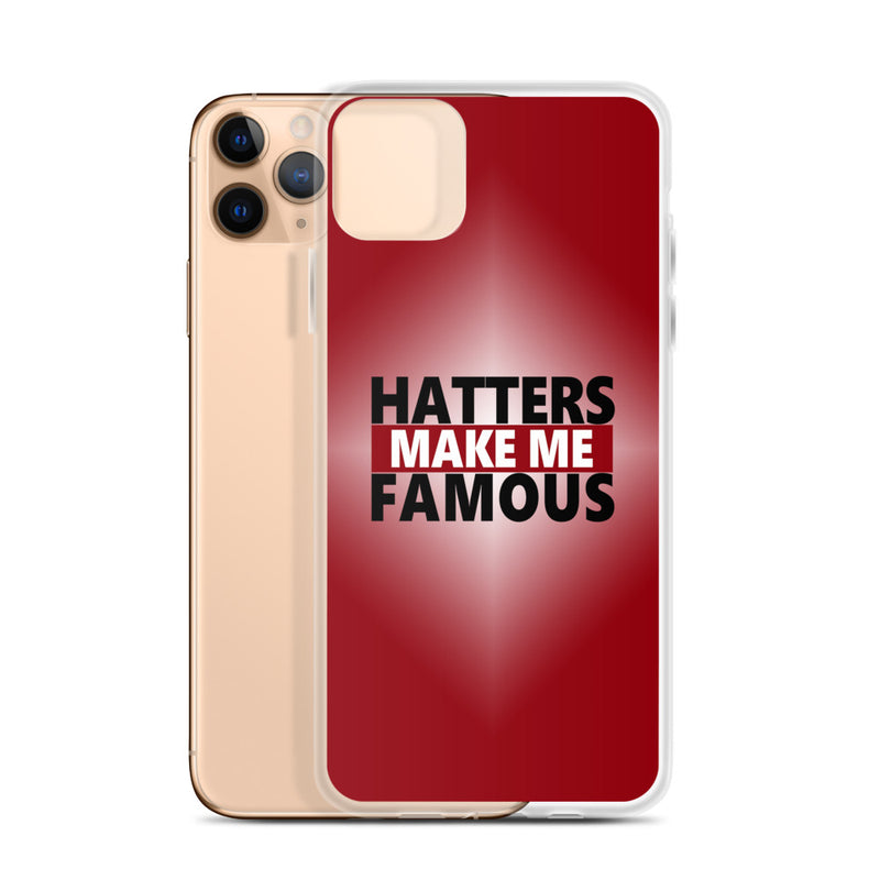 hatters make me famous elegant design iPhone Case