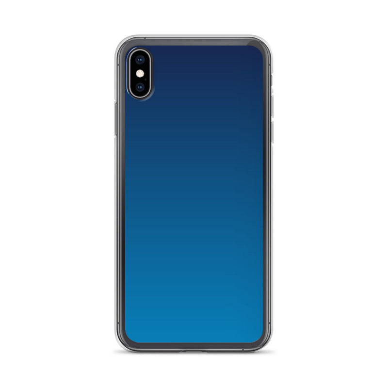 elegant gradient blue colored iPhone Case