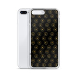 premium gold shape pattern iPhone Case by rocky apparels