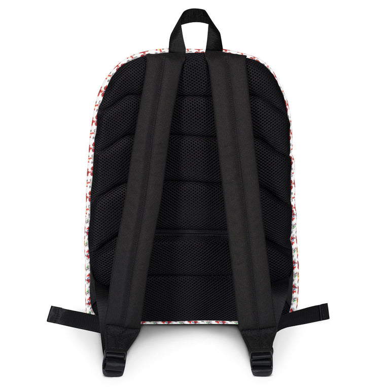 unique delivery boy bike pattern Backpack by rocky apparels