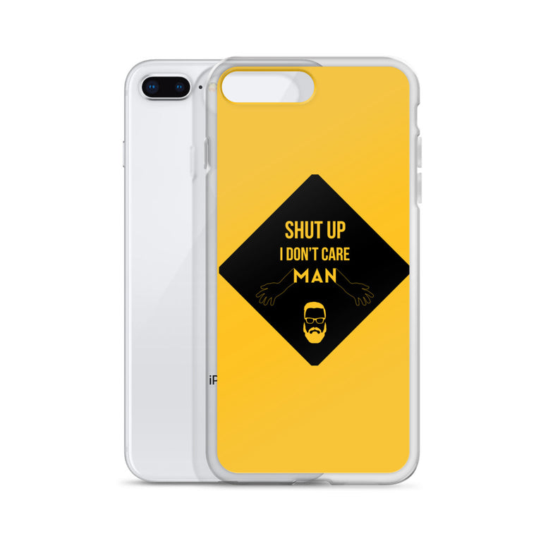 i don't care elegant design iPhone Case