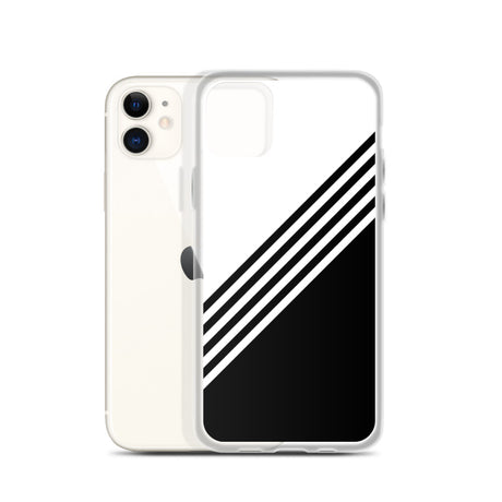 elegant black and white combination designed iPhone Case