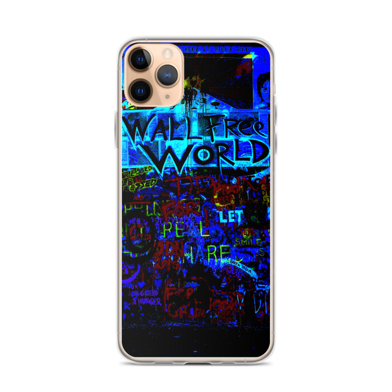 wall free world unique designed iPhone Case