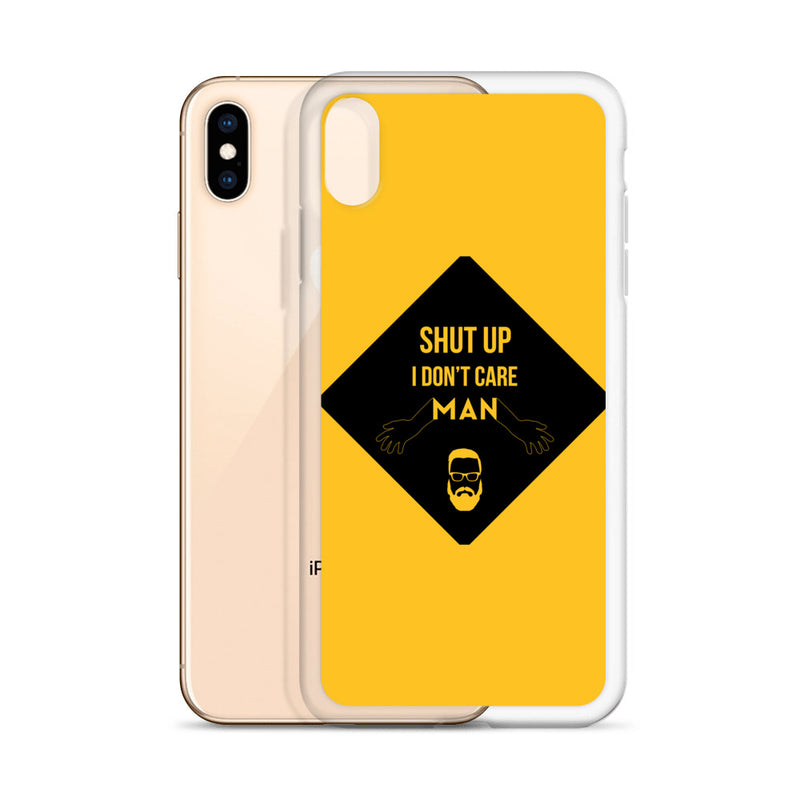 i don't care elegant design iPhone Case