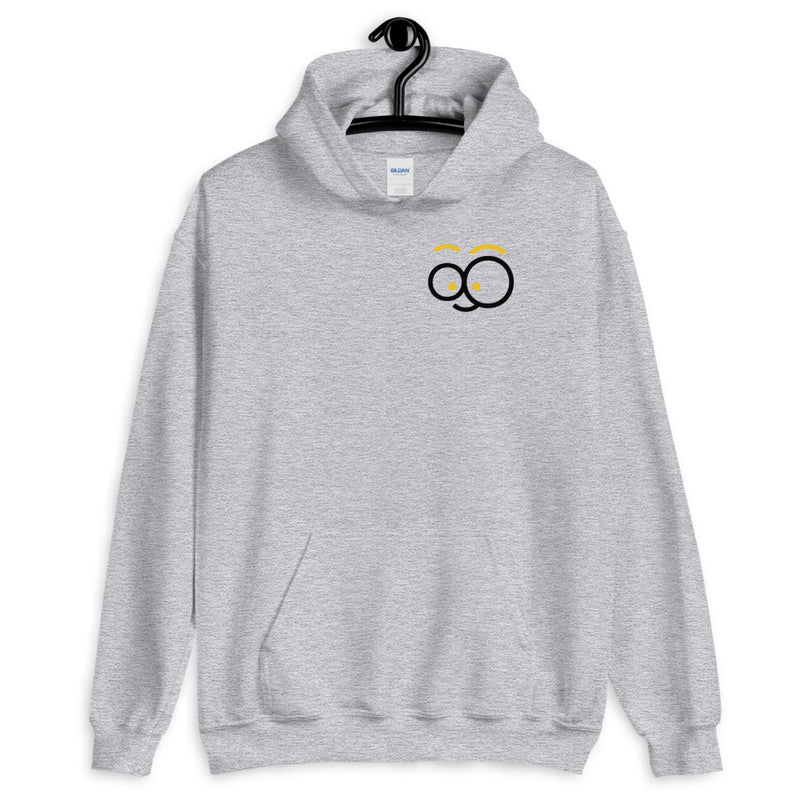 Cute Face shape Design Hoodie With Front and Back Design