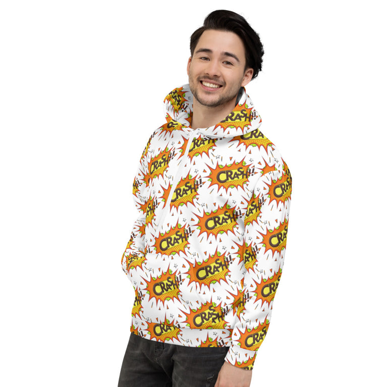 unique crash pattern Hoodie by rocky apparels