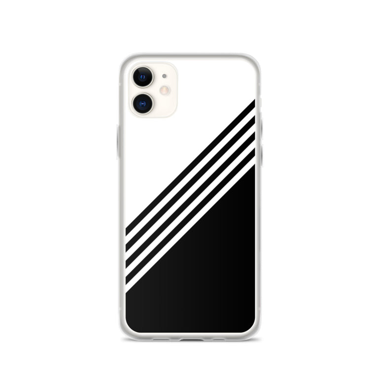 elegant black and white combination designed iPhone Case