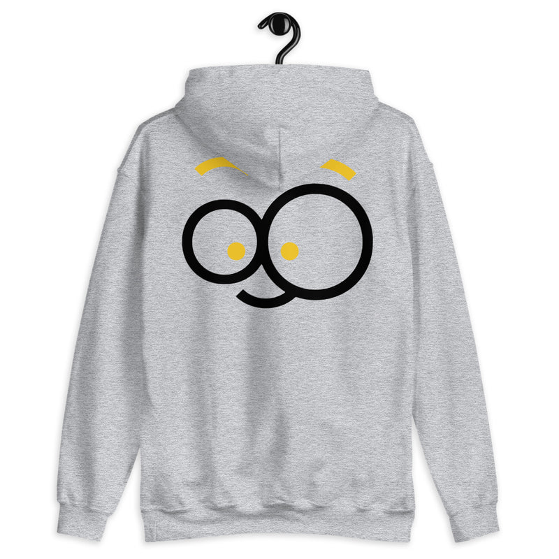 Cute Face shape Design Hoodie With Front and Back Design