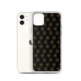premium gold shape pattern iPhone Case by rocky apparels