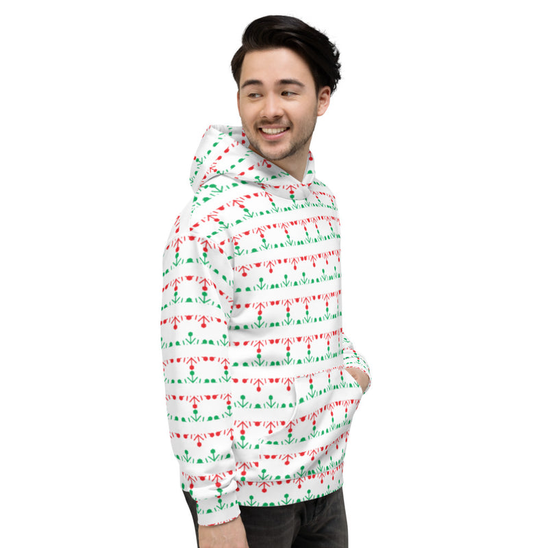 Elegant snow flake pattern Hoodie by rocky apparels