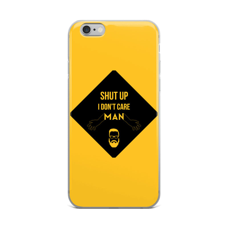 i don't care elegant design iPhone Case