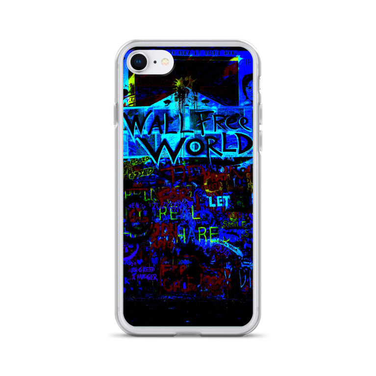 wall free world unique designed iPhone Case