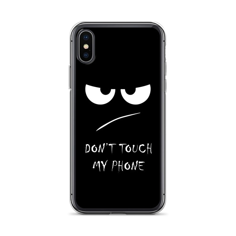 don't touch my phone elegant design iPhone Case