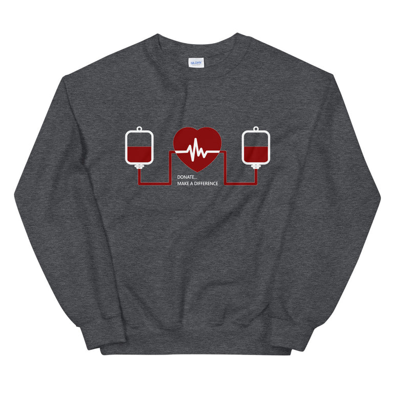Message for the Blood Donation elegant Sweatshirt