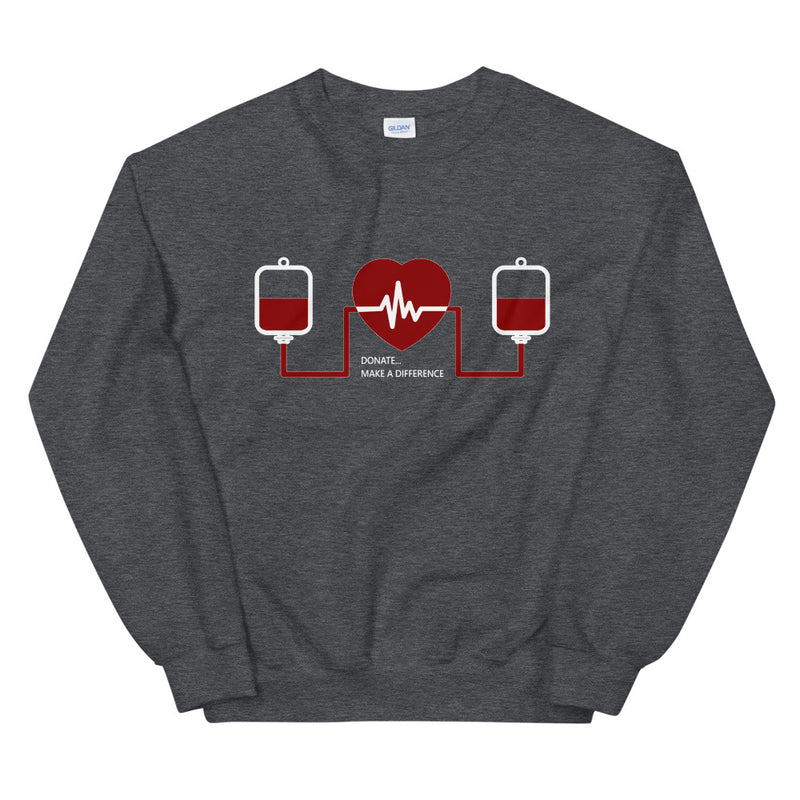 Message for the Blood Donation elegant Sweatshirt