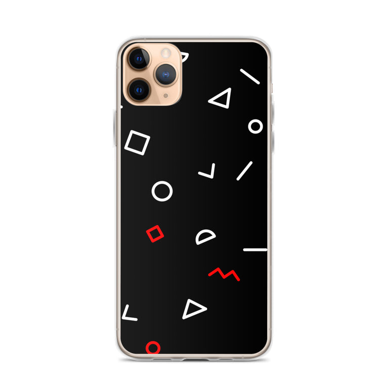 elegant shapes pattern premium quality iPhone Case