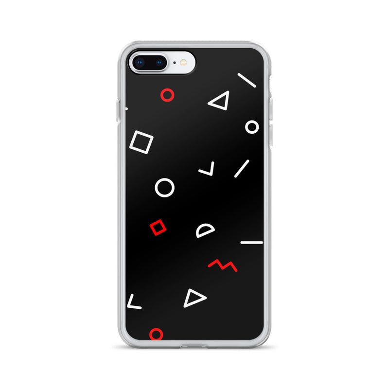 elegant shapes pattern premium quality iPhone Case