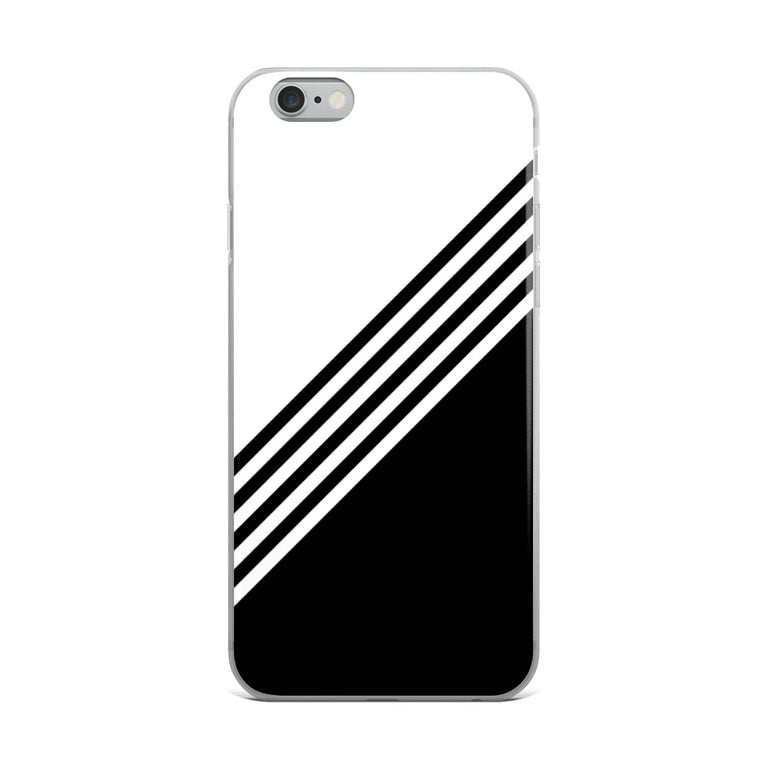 elegant black and white combination designed iPhone Case